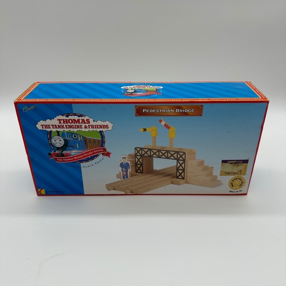 Thomas & Friends Other - NIB Thomas Wooden Railway Vintage Pedestrian Bridge Destination Double Track